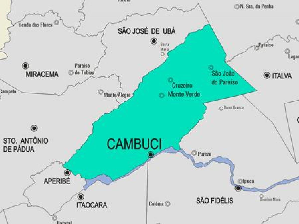 Harta e komunës Cambuci