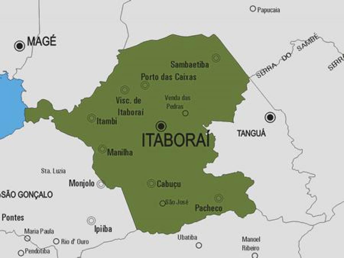 Harta e komunës Itaboraí