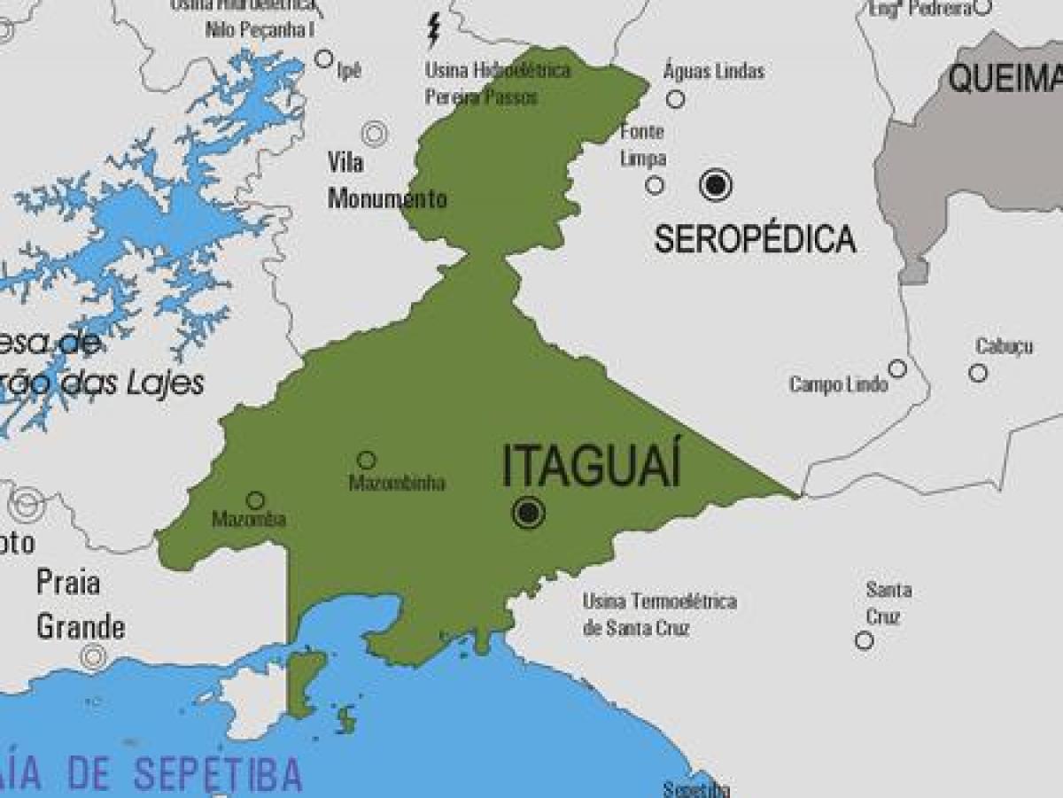 Harta e komunës Itaguaí