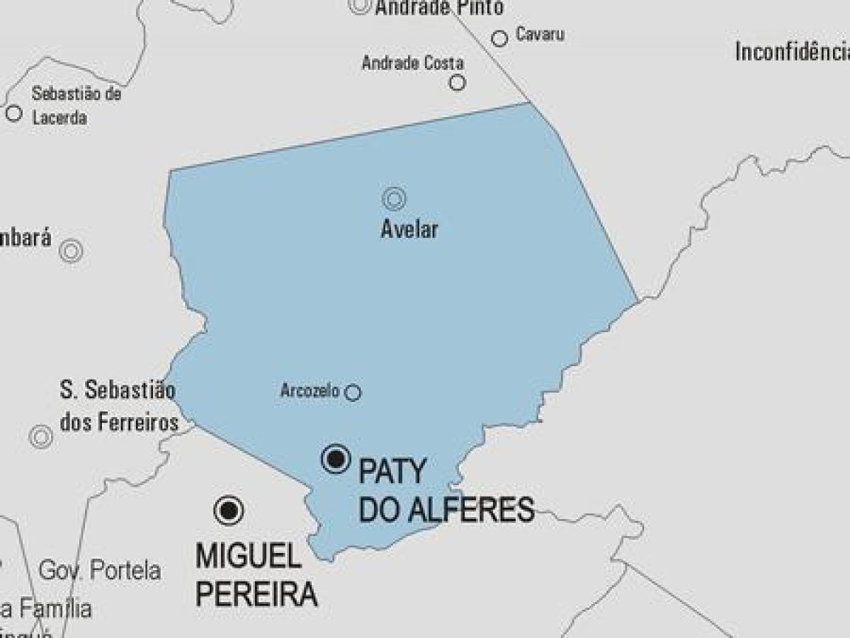 Harta e Paty a Alferes komunës