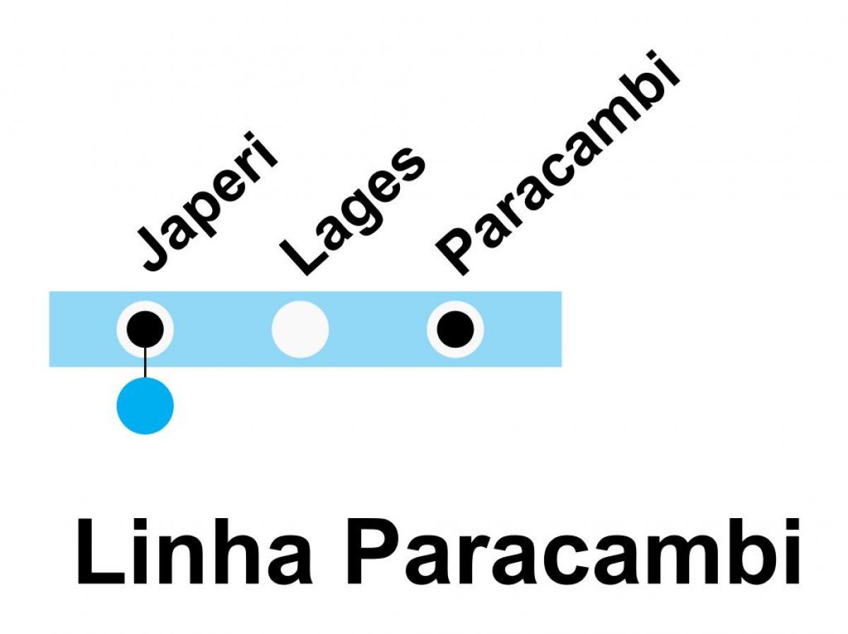 Harta e SuperVia - Line Paracambi