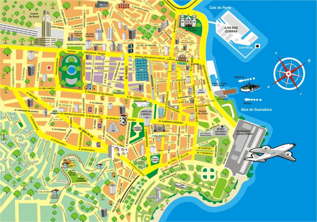 Harta e tërheqjet në Rio de Janeiro