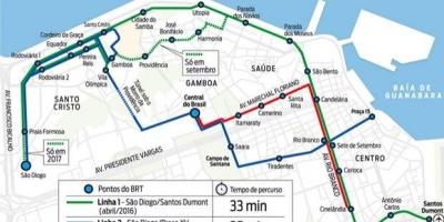 Harta e VLT Rio de Janeiro - Line 3