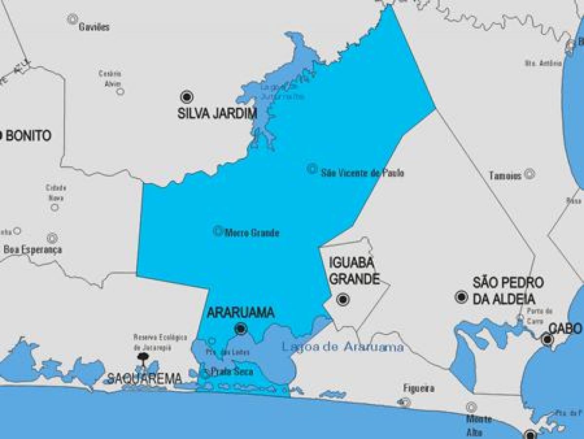 Harta e komunës Araruama