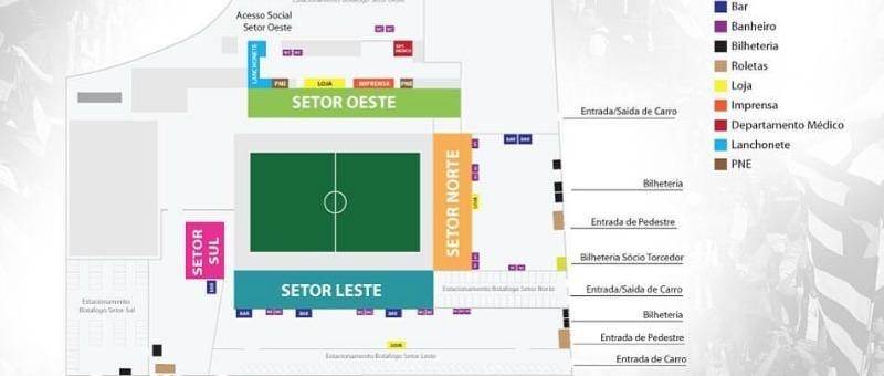 Harta e Arenën Botafogo