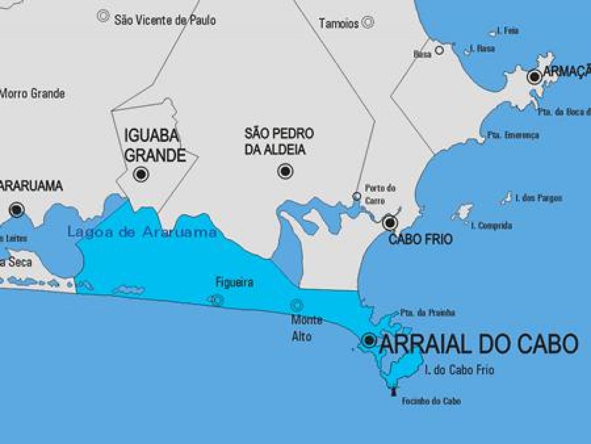 Harta e Arraial a Cabo komunës