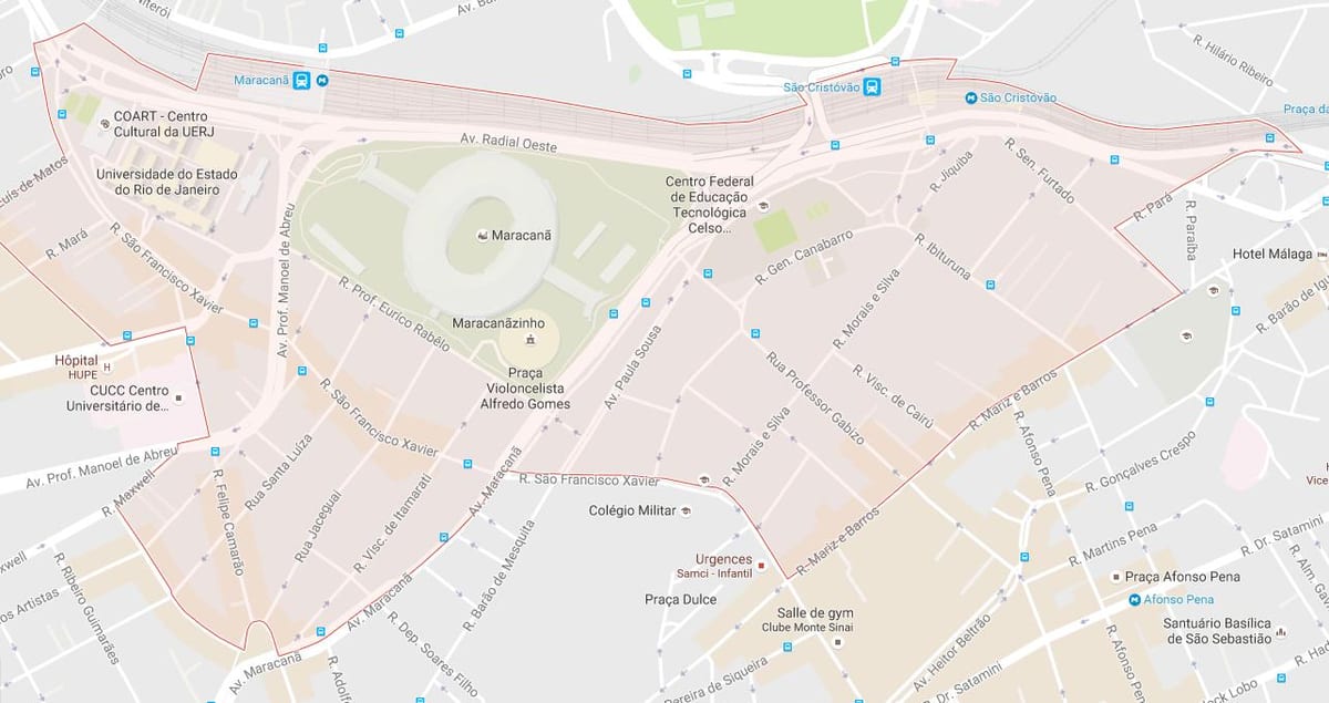 Harta e bairro Maracanã