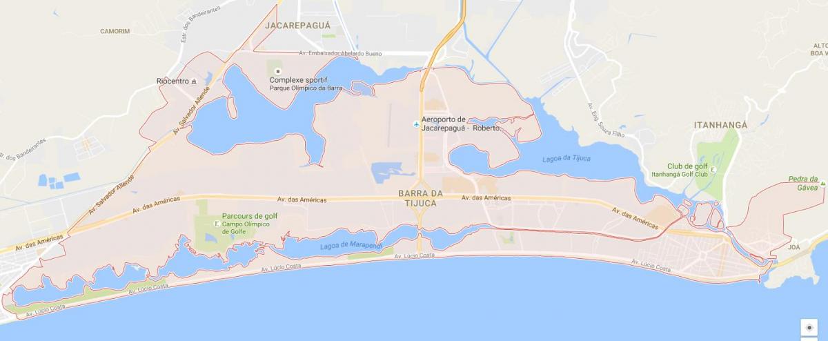 Harta e Barra da Tijuca