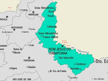 Harta e Bom Jezusi Itabapoana komunës