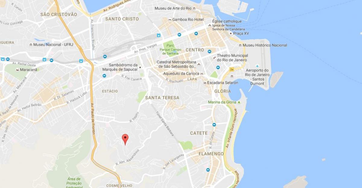 Harta e favela Mangueira