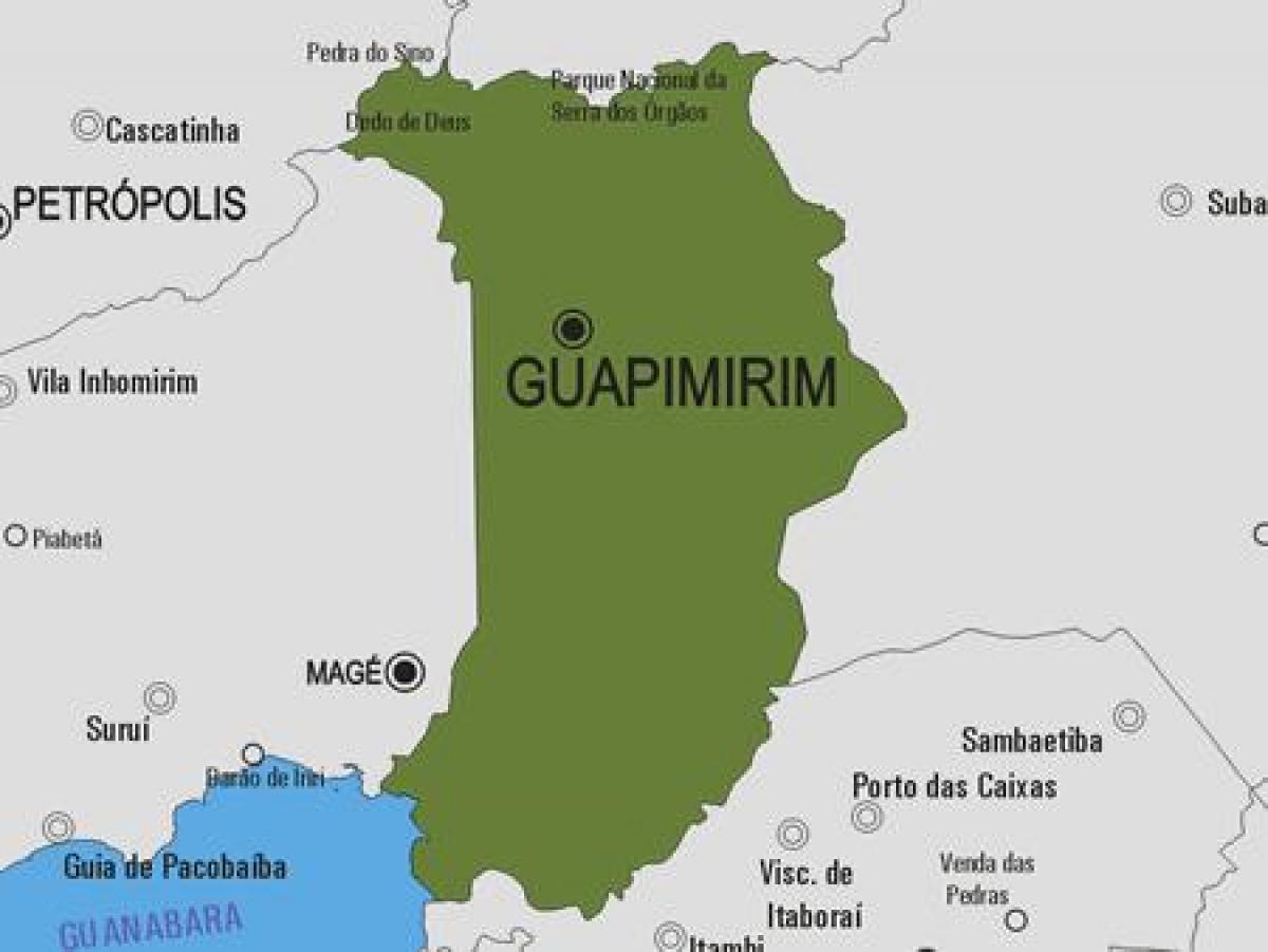 Harta e komunës Guapimirim