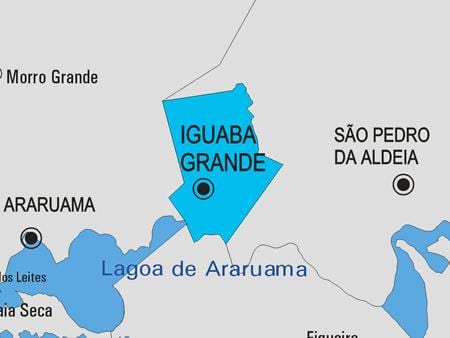 Harta e Iguaba Grande komunës
