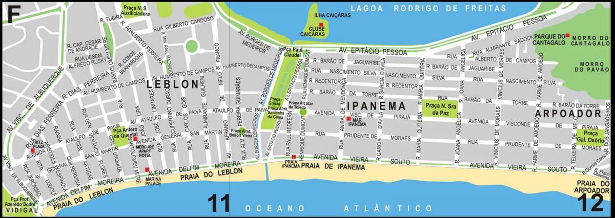 Harta e Ipanema beach