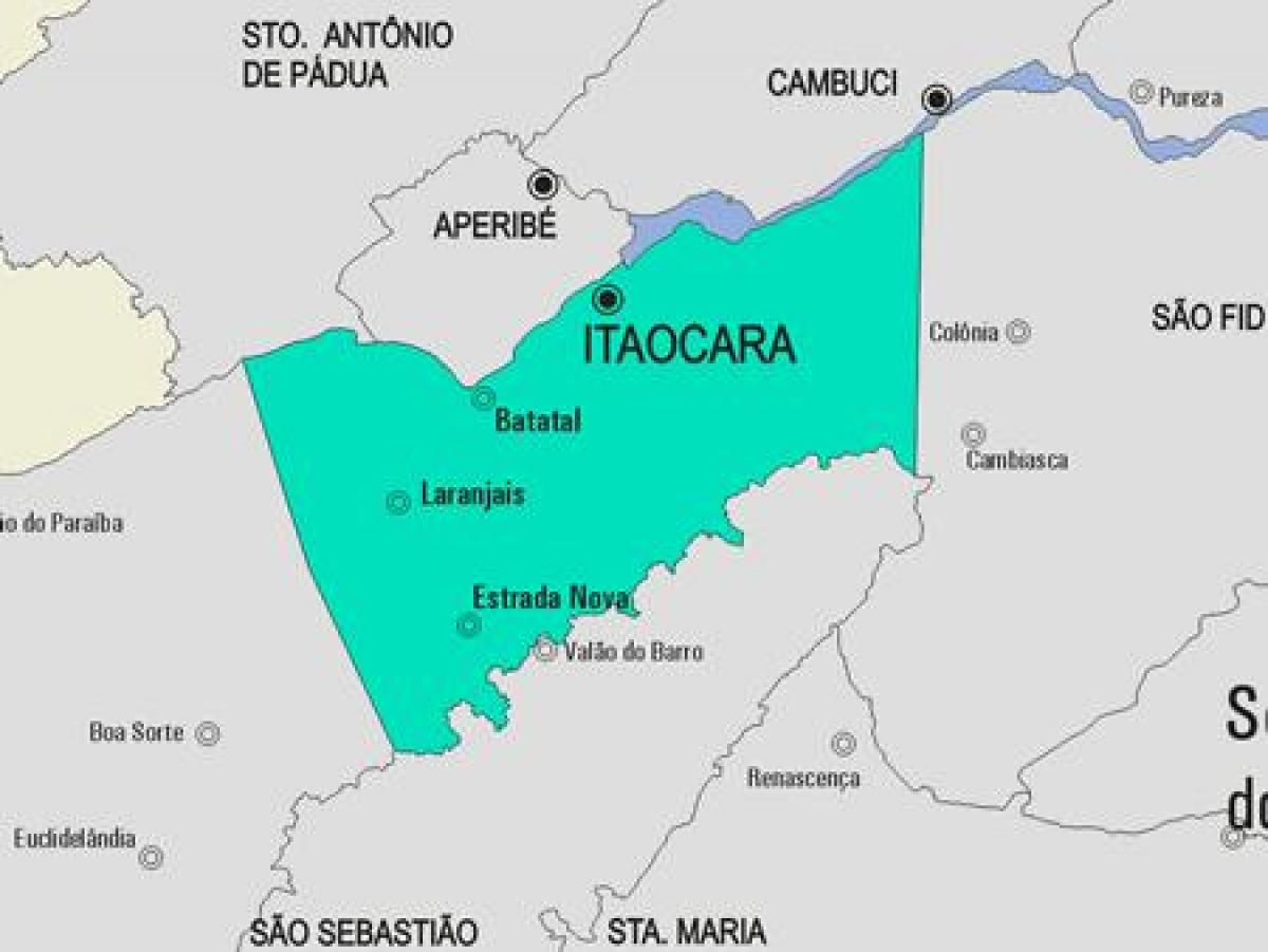 Harta e komunës Itaocara