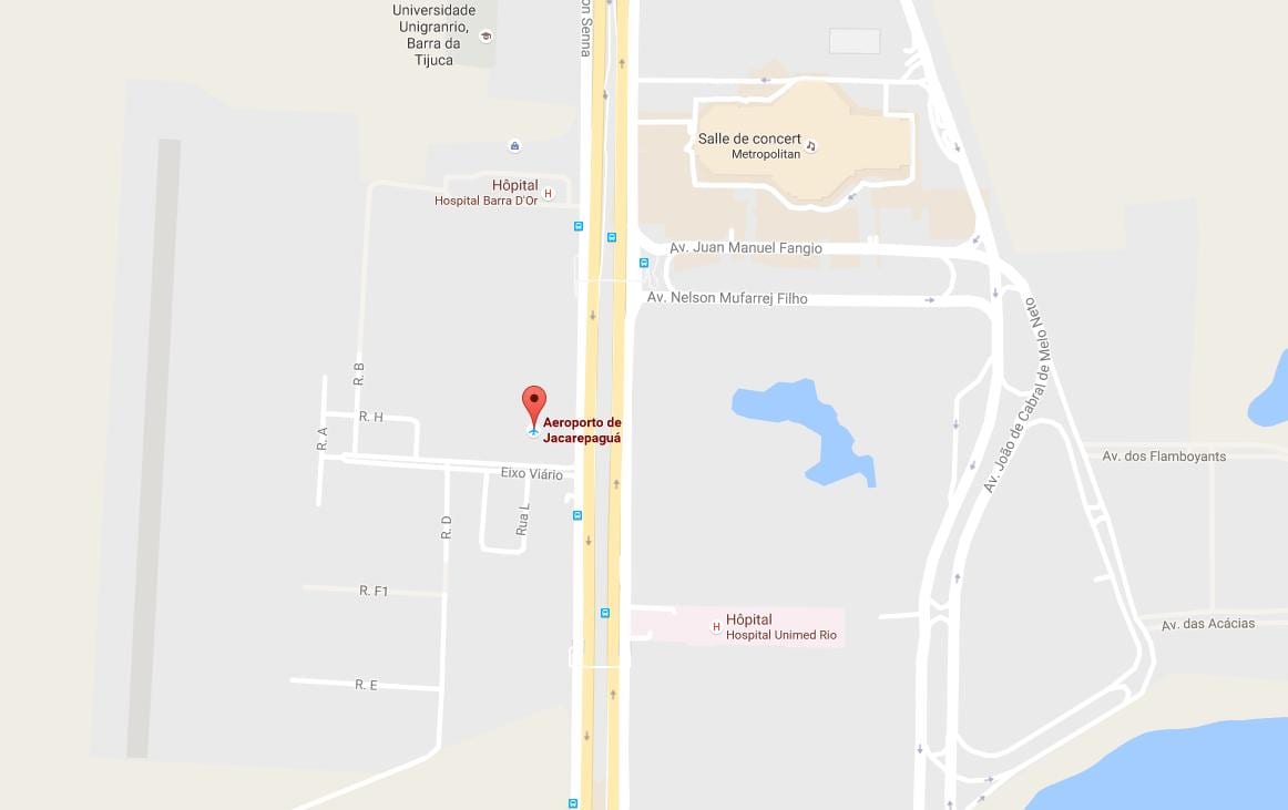 Harta e Jacarepaguá-Roberto Marinho aeroport