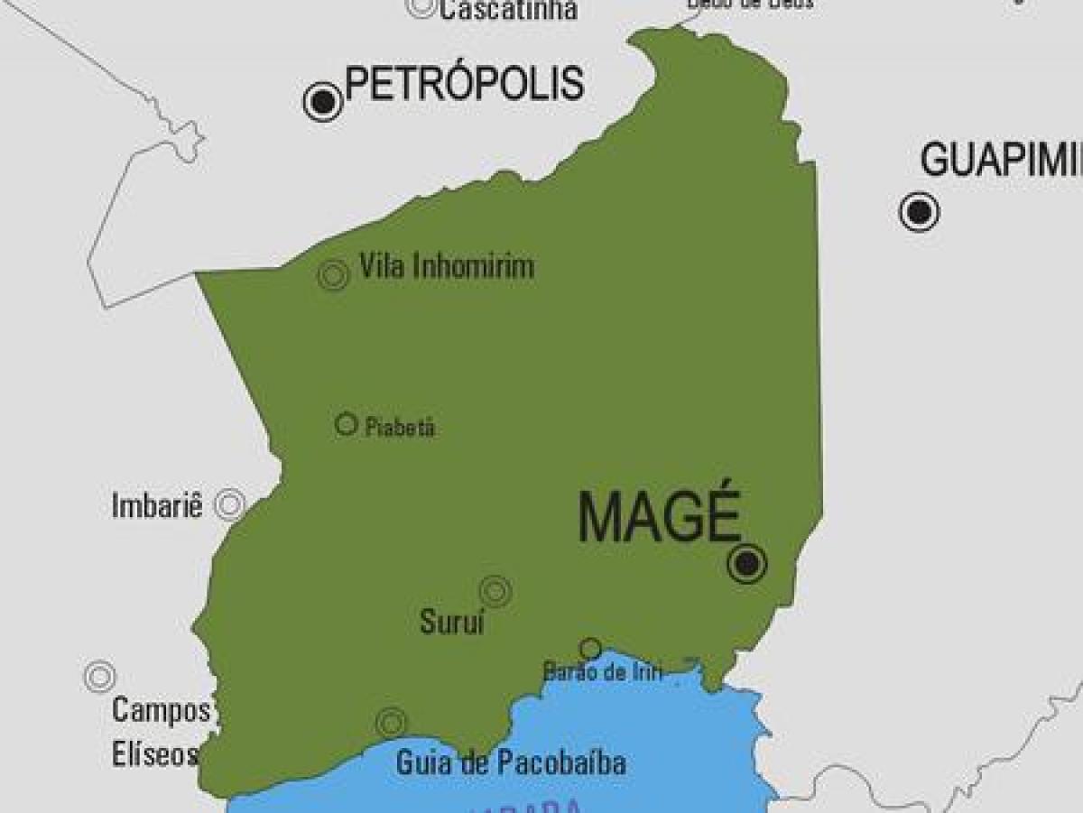 Harta e komunës Magé