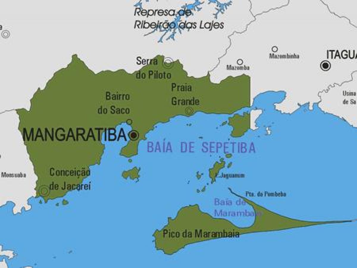 Harta e komunës Mangaratiba