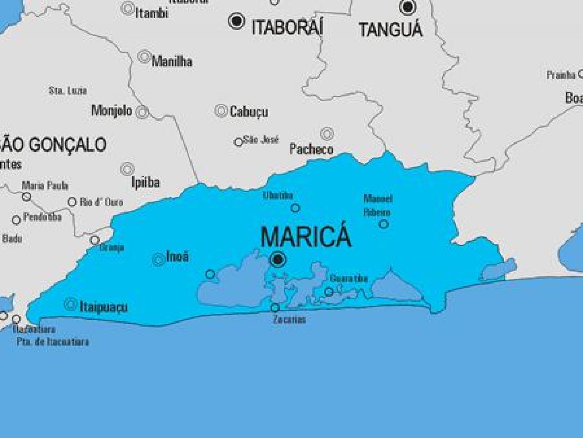 Harta e komunës Maricá