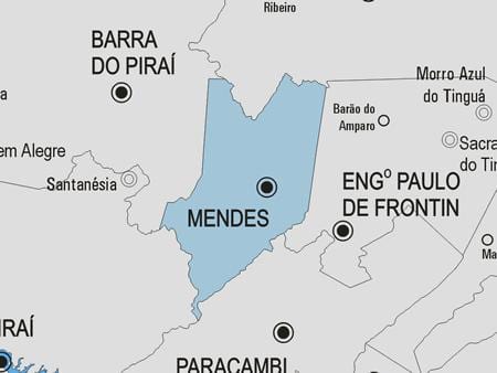 Harta e Mendes komunës