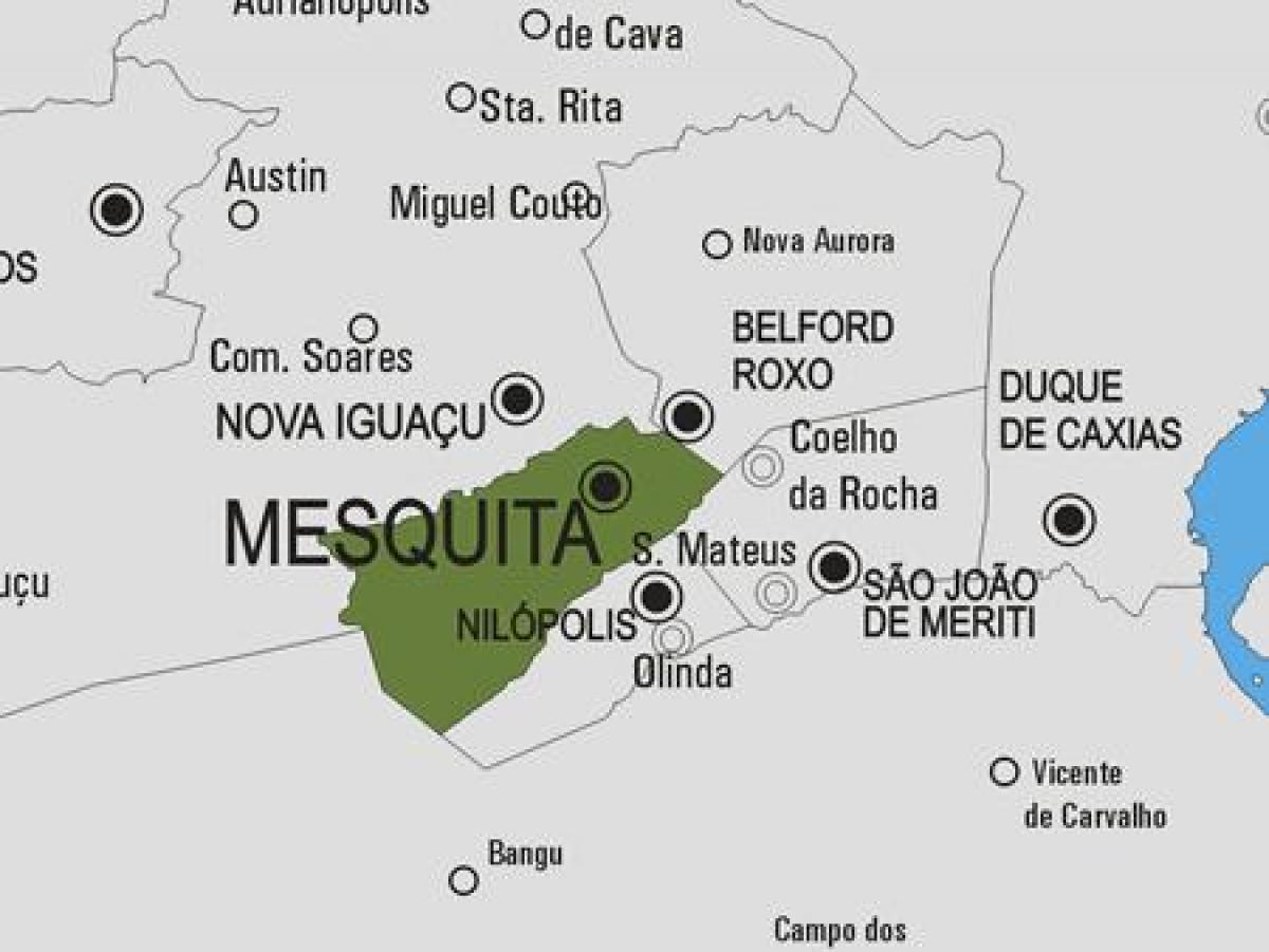 Harta e komunës Mesquita