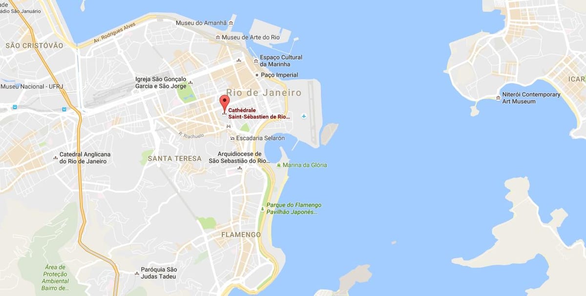 Harta e Metropolitan Katedralen e Shën Sebastian