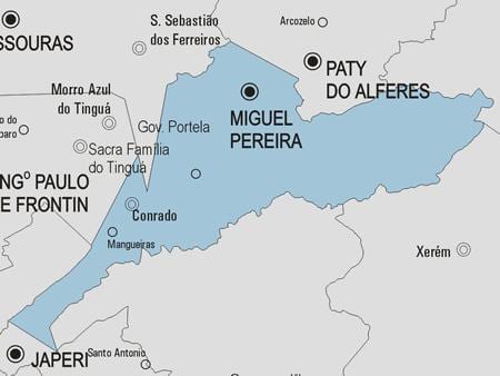 Harta e Miguel Pereira komunës