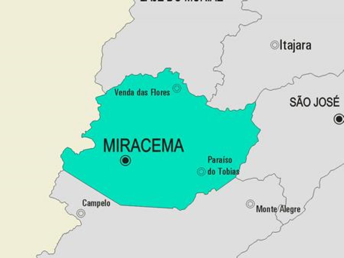 Harta e komunës Miracema