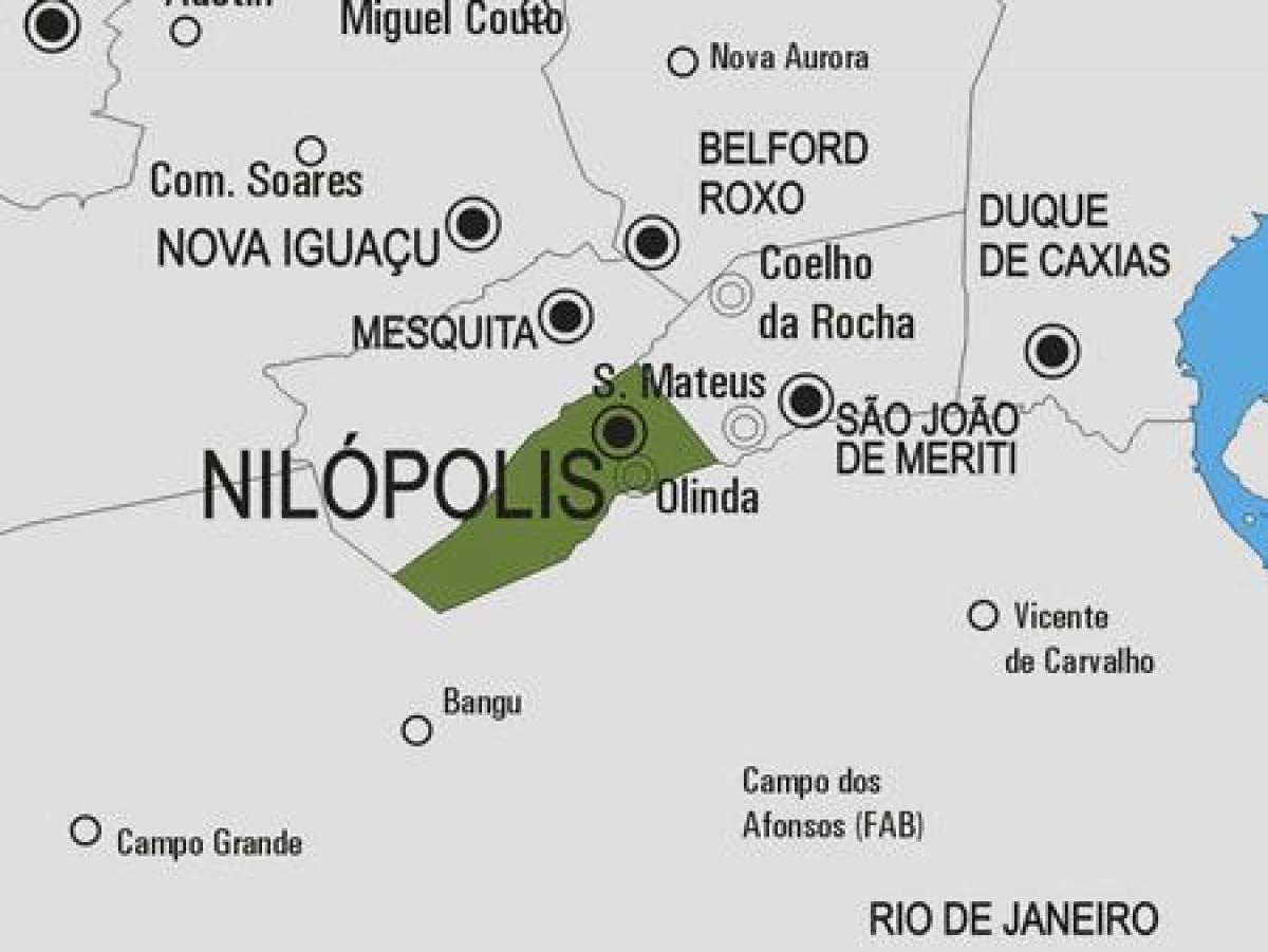 Harta e komunës Nilópolis