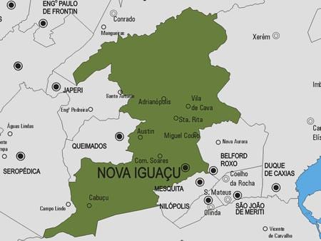 Harta e Nova do iguaçu komunës