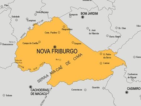 Harta e Nova Friburgo komunës