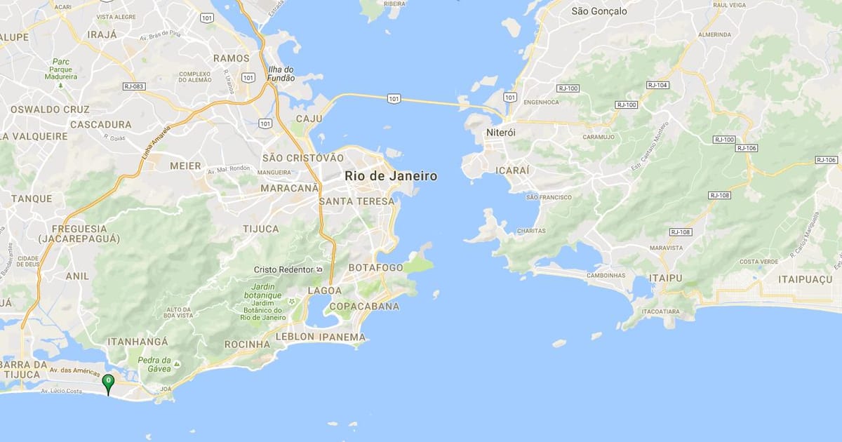 Harta e plazhit Barra da Tijuca