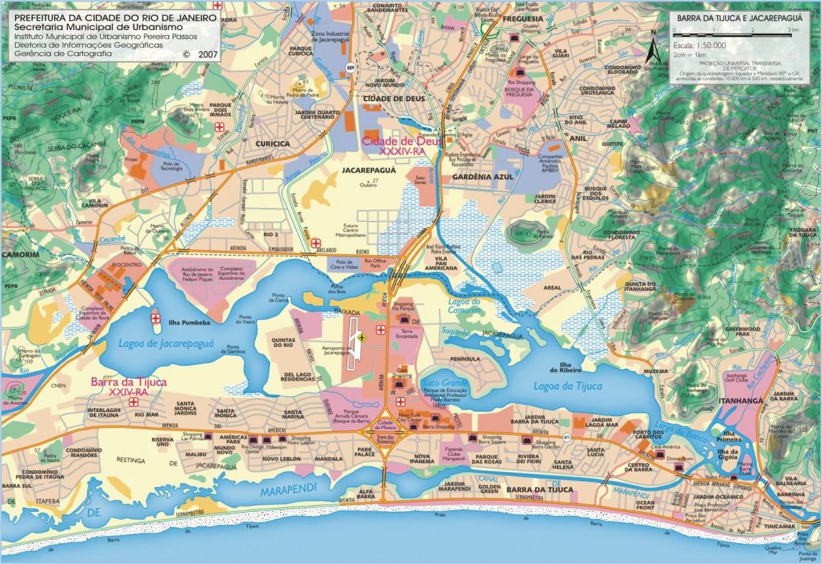 Harta e plazhit Barra