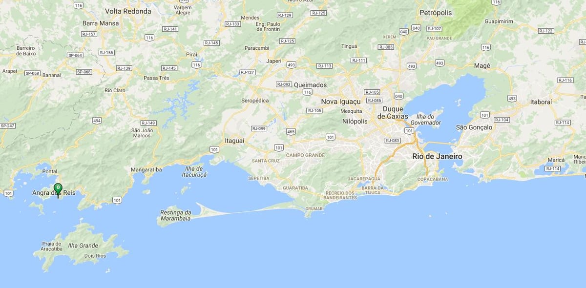Harta e plazhit Dentro