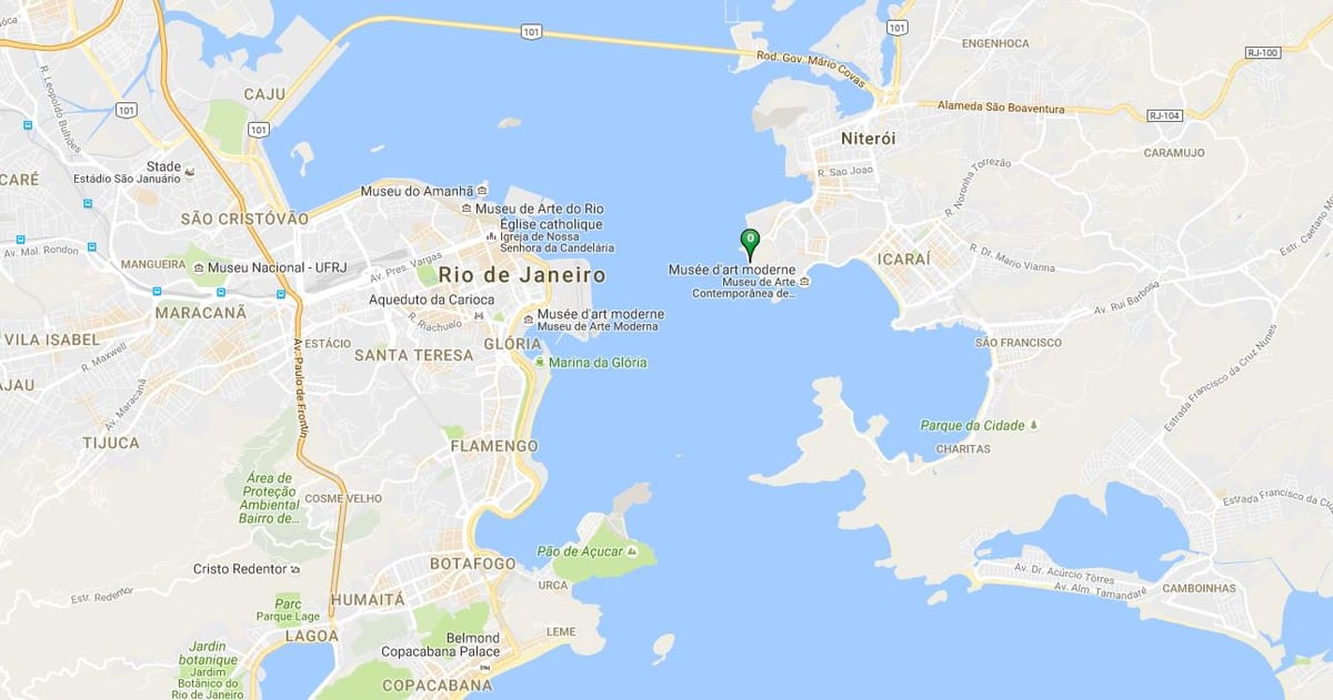Harta e plazhit Gragoatá