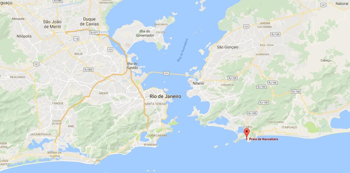 Harta e plazhit Itacoatiara