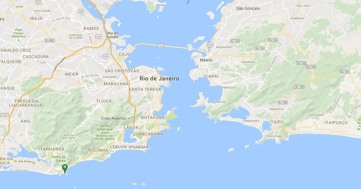 Harta e plazhit Joatinga
