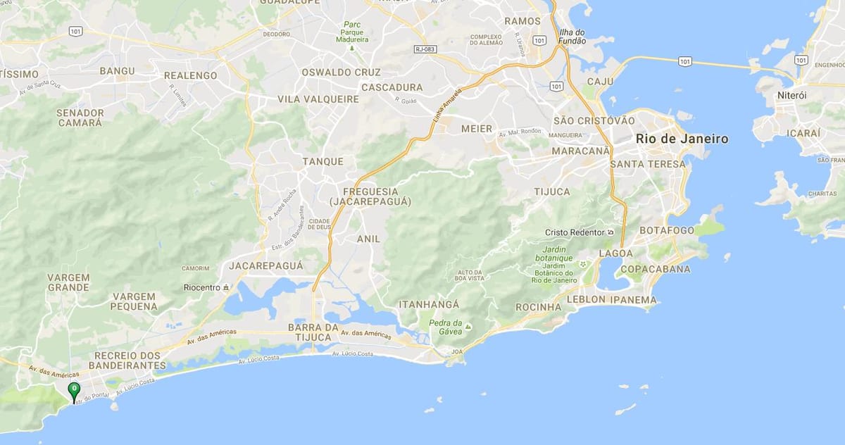 Harta e plazhit Macumba