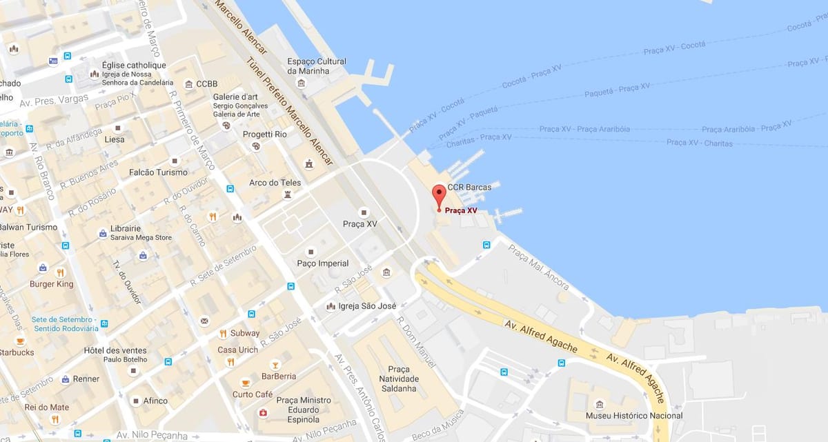 Harta e Praça Quinze