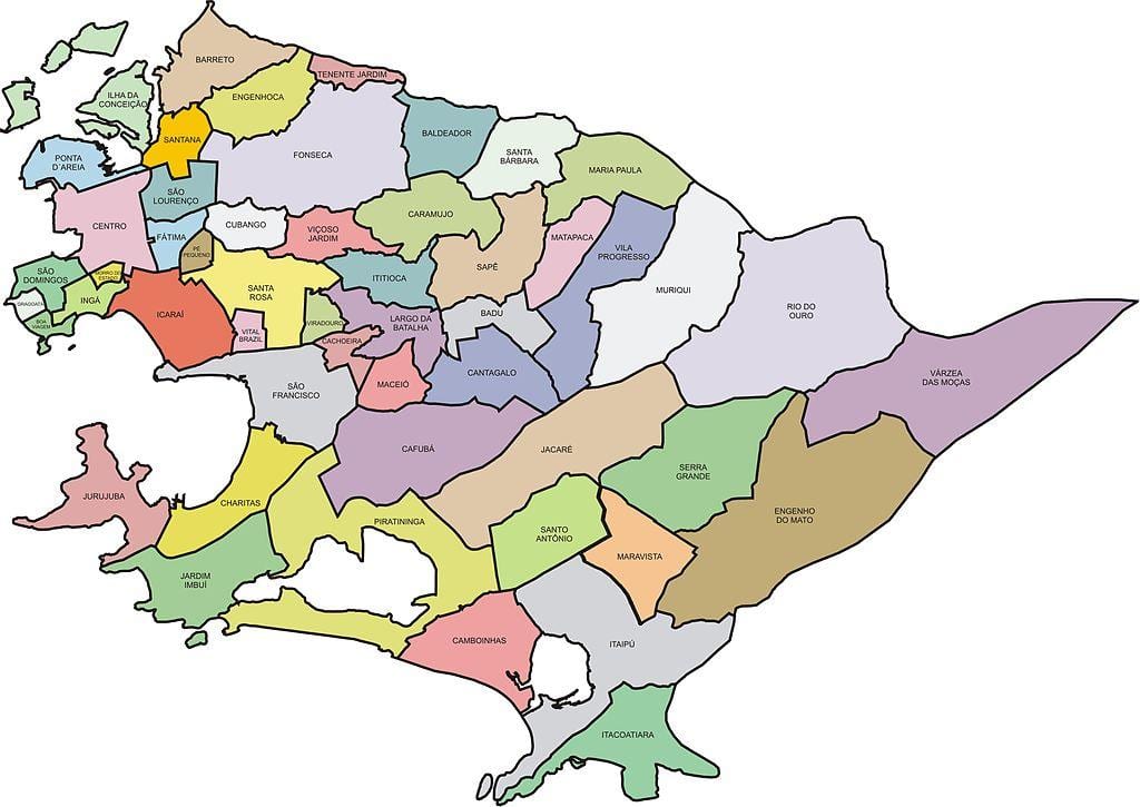 Harta e Quartiers Niterói
