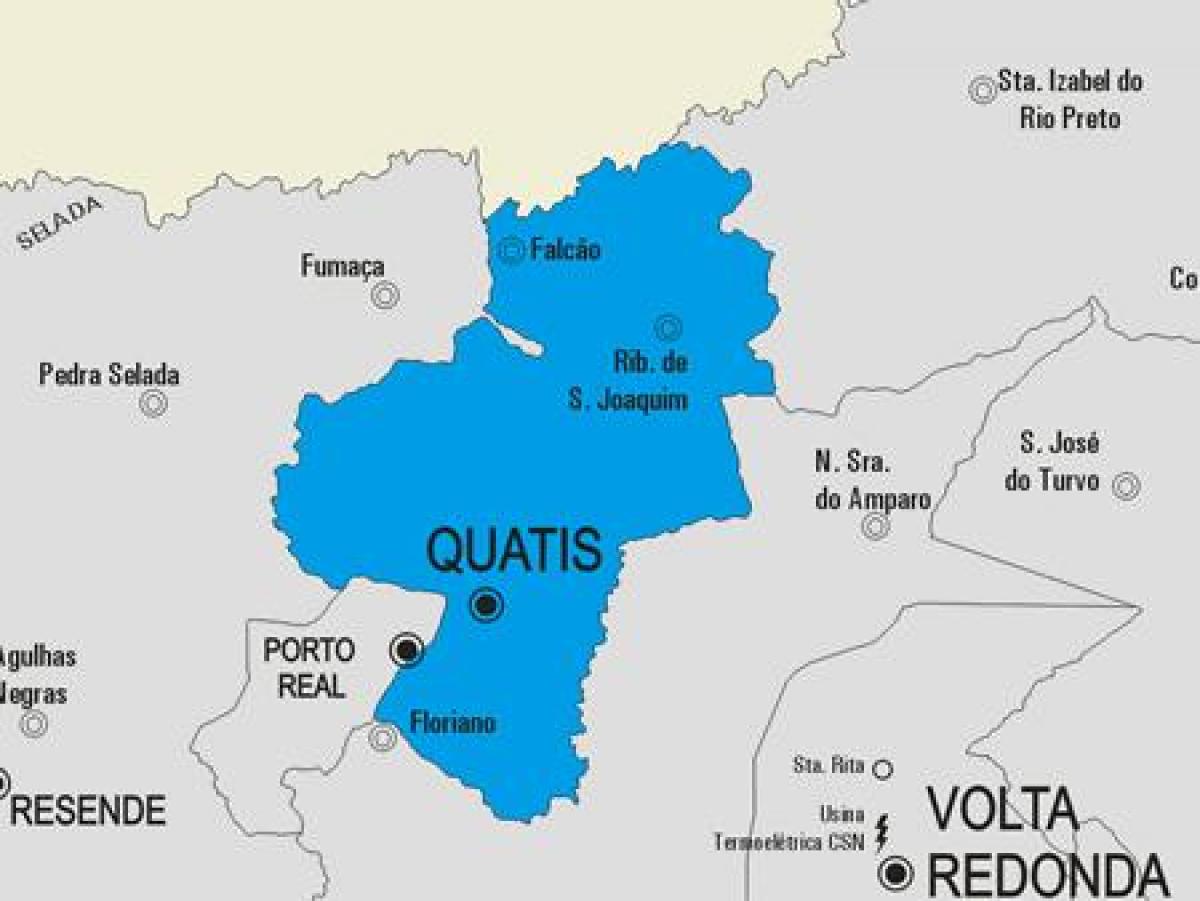 Harta e komunës Quatis