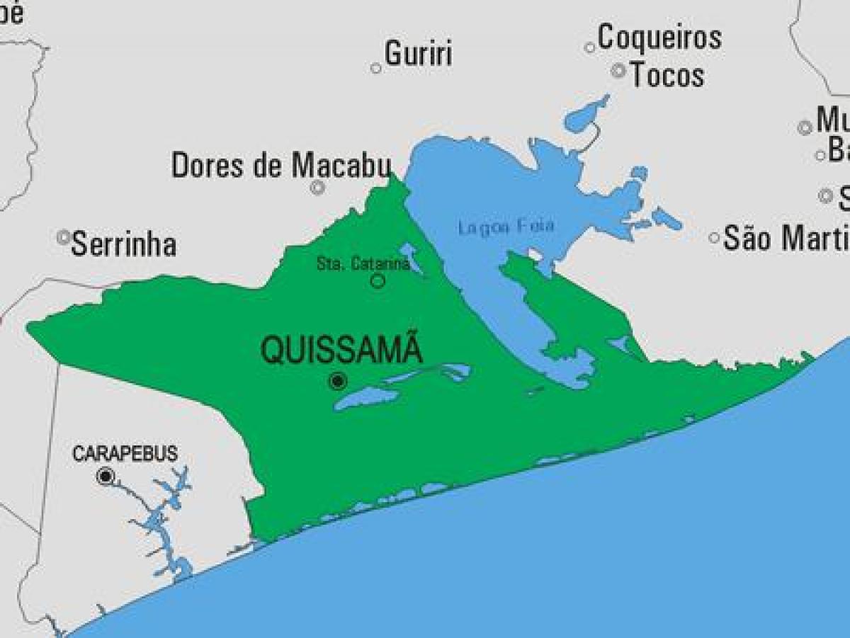 Harta e komunës Quissamã
