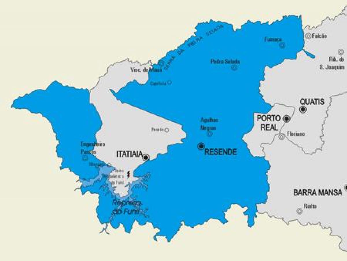 Harta e komunës Resende