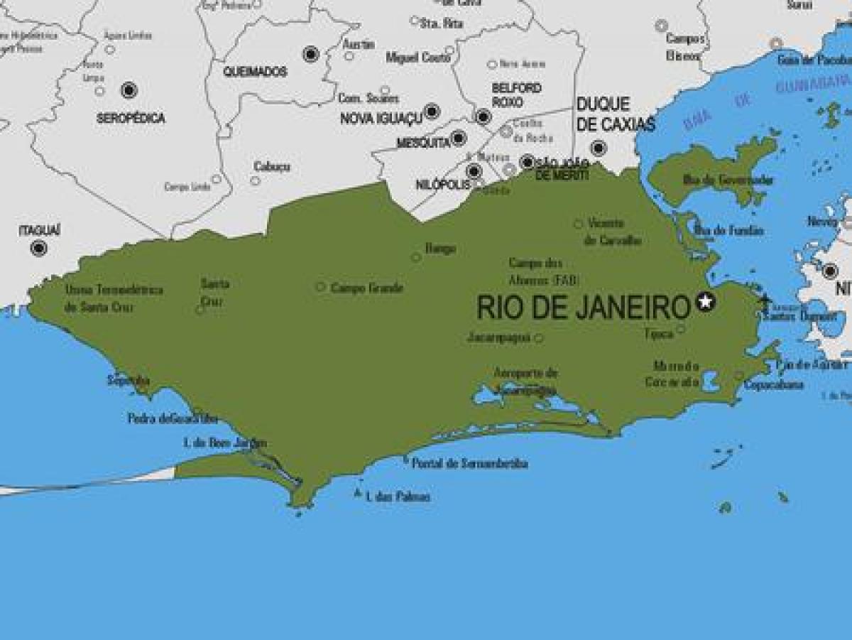 Harta e Rio Bonito komunës
