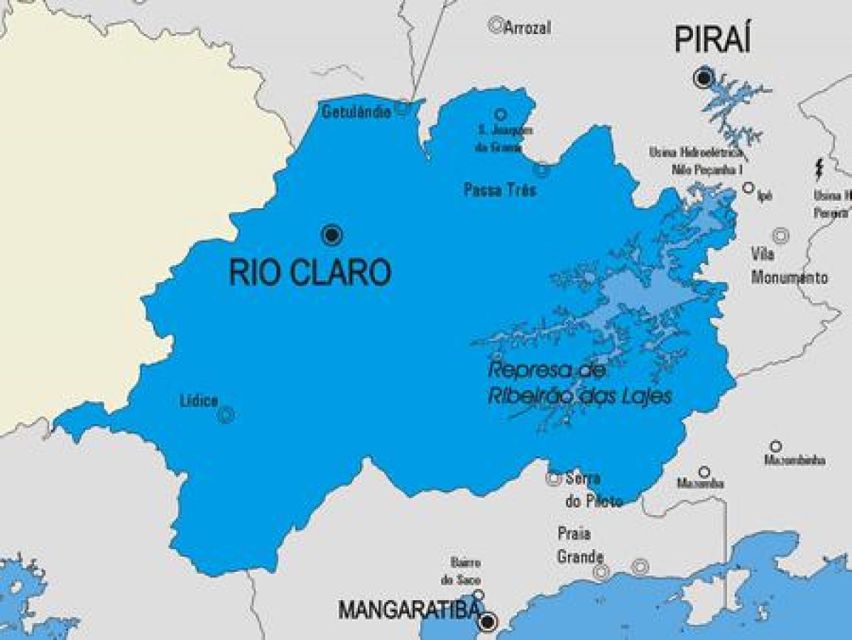 Harta e Rio Claro komunës