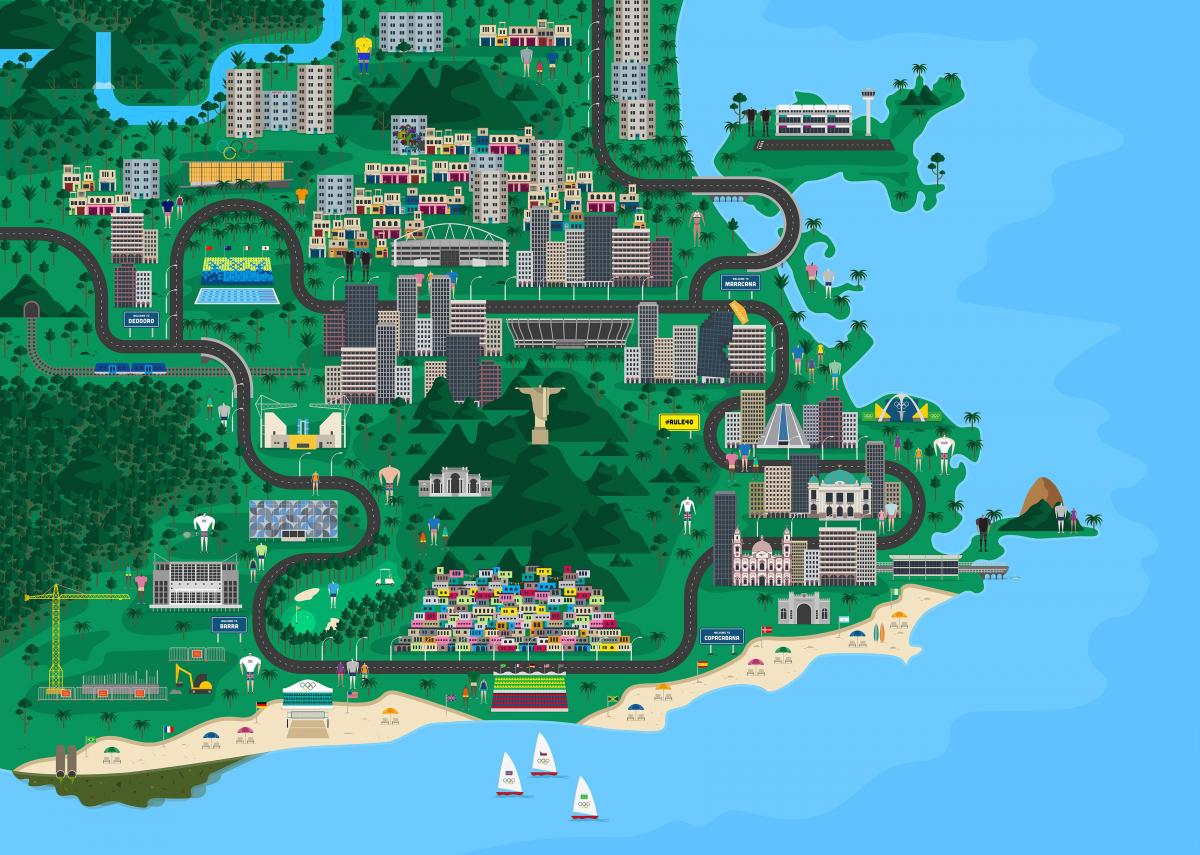 Harta e Rio de Janeiro të projektimit