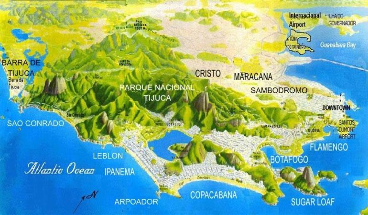 Harta e Sao Conrado plazh