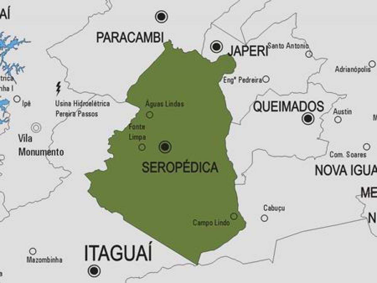 Harta e komunës Seropédica