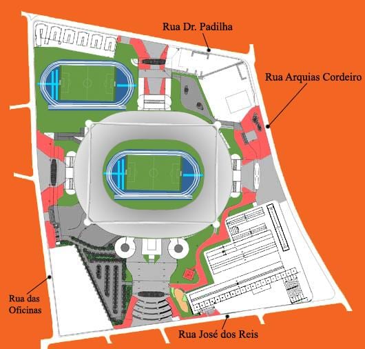 Harta e stadiumit Engenhão
