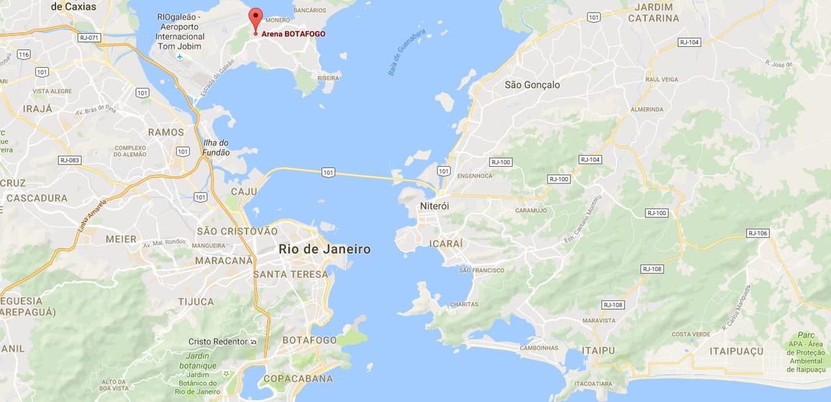 Harta e stadiumit Luso-Brasileiro