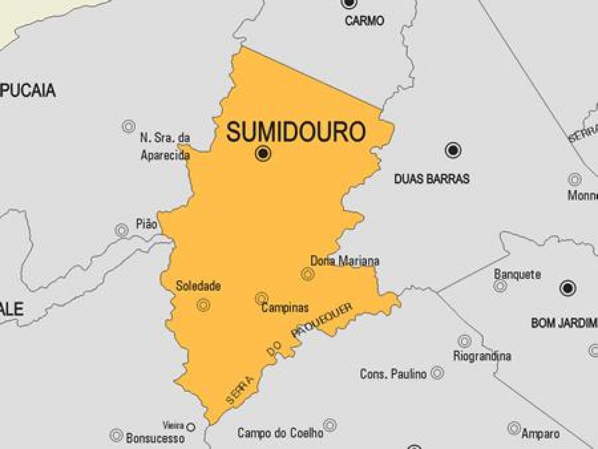 Harta e komunës Sumidouro